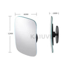 Motorcycle Car Blind Spot Rear View Mirror Wide Angle Adjustable Small Round Mirror 360° Rotation Reverse Auxiliary Rearview