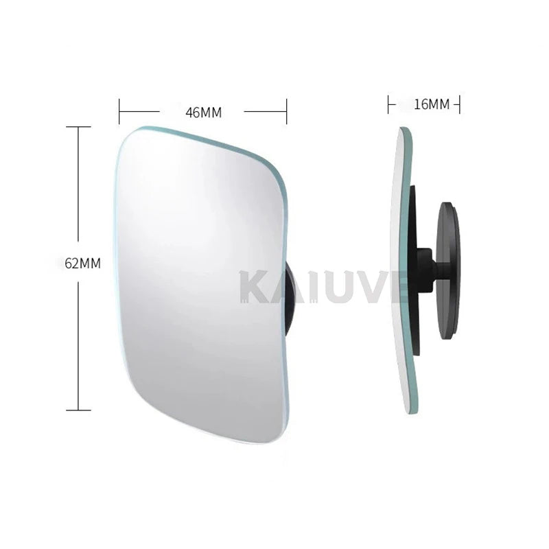 Motorcycle Car Blind Spot Rear View Mirror Wide Angle Adjustable Small Round Mirror 360° Rotation Reverse Auxiliary Rearview