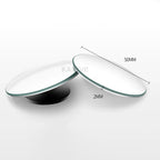 Motorcycle Car Blind Spot Rear View Mirror Wide Angle Adjustable Small Round Mirror 360° Rotation Reverse Auxiliary Rearview