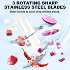 Electric Garlic Choppers Vegetable Mashers Press 300ml Vegetable Choppers Mashers Machine Garlic Crusher Food Chopping