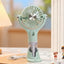 Mini Portable Handheld Fan Hydrating Spray Cooling Electric Hand Fan USB Rechargeable Bracket Base Pocket Fan Outdoor Travel