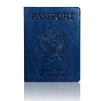 Passport Holder Cover Wallet Travel Essentials RFID Blocking Leather Card Case International Travel Must Haves Travel Accessorie