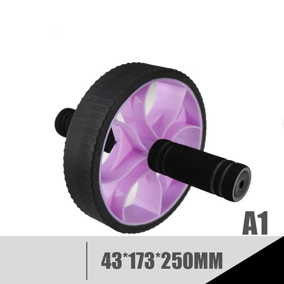 Professional Double-wheeled Updated Ab Abdominal Press Wheel Rollers Home Gym Exercise Equipment for Body Building Fitness