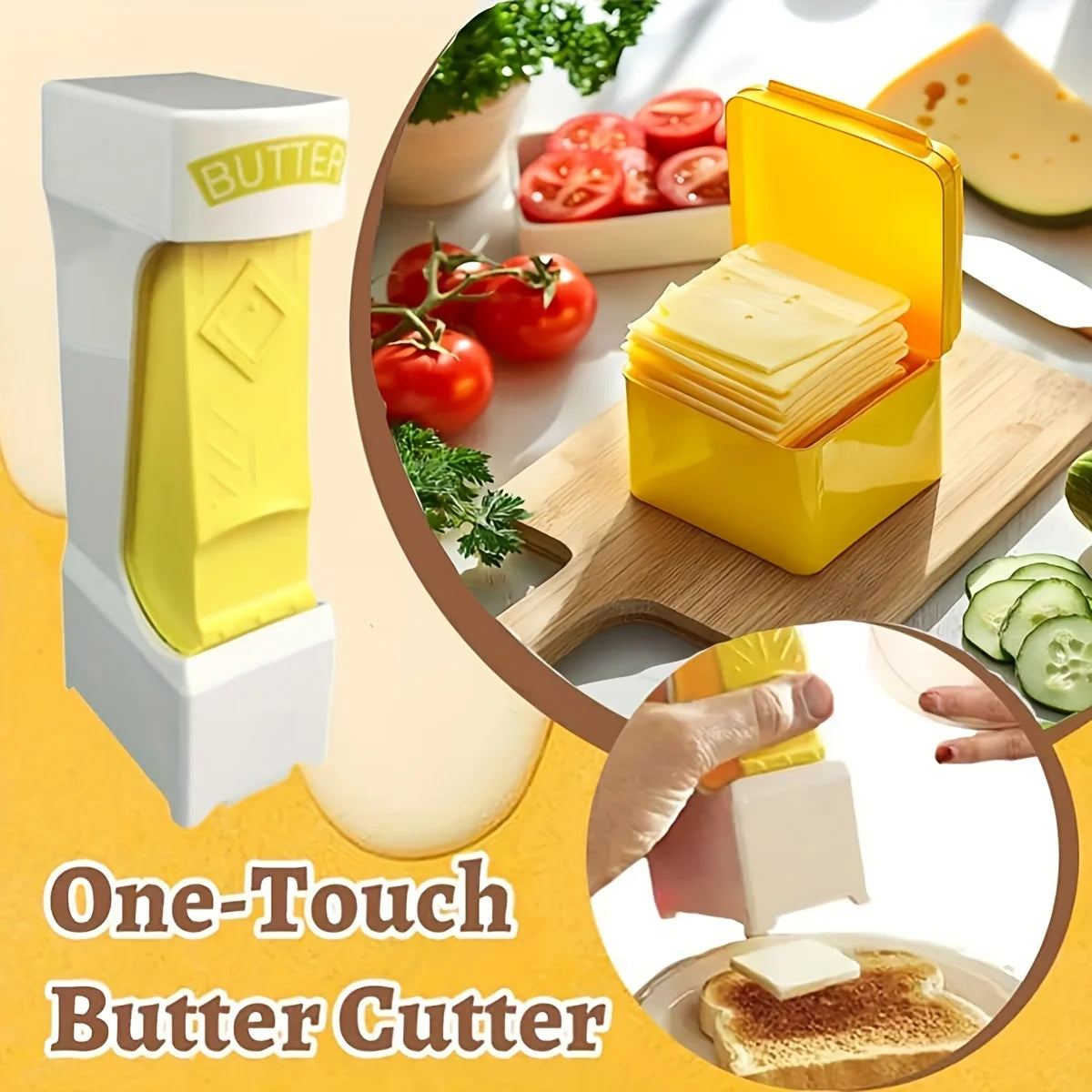 1 Piece Butter Slicer Cheese Slicer Automatic Cheese Cheese Slicer Kitchen Tools Butter Cutter Secondary image