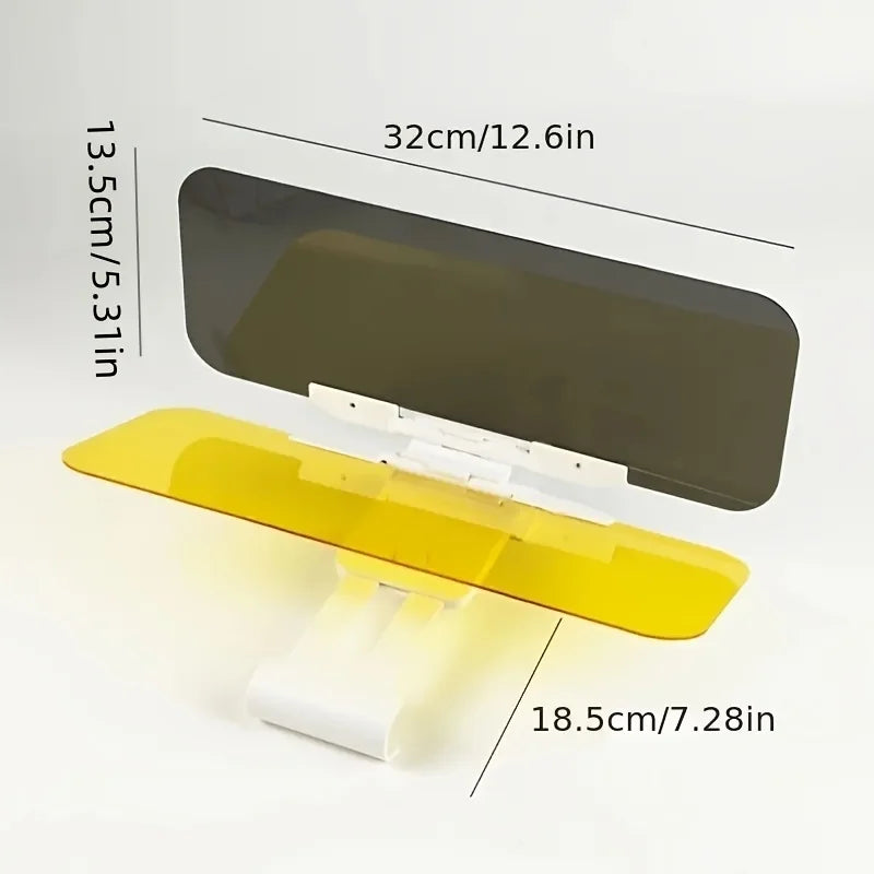 Car Anti Glare Sun Visor Dual Function Day Night UV Protection Shield Extender for SUV Trucks Driving Safety