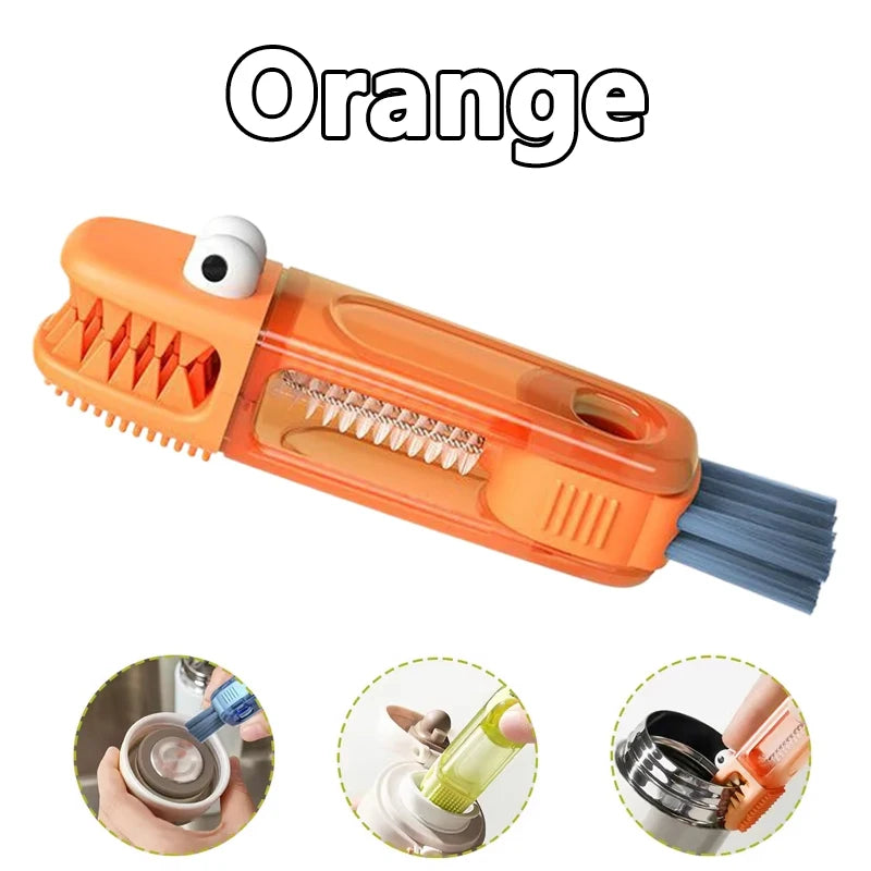 2/1pcs 3 In 1 Multifunctional Cleaning Brush Bottle Cup Lid Detail Brush Straw Cleaner Tools Household Kitchen Cleaning Tools