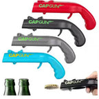 Creative Gun-Shaped Bottle Opener Multi-Functional Beer Bottle Cap Launcher ABS Home Utility Product