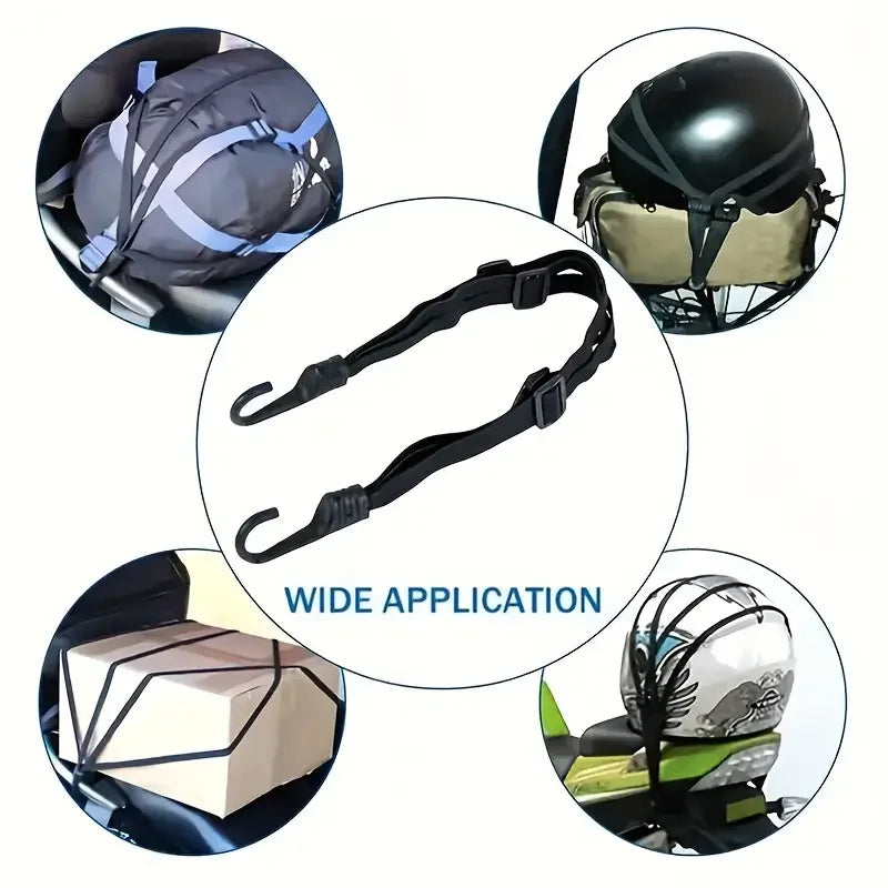 1Pc Motorcycle Elastic Suitcase with Safety Hook-Versatile Helmet Mesh Gear Transport Durable and Sleek for Daily Travel Secondary image