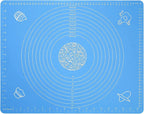 Food gradePlasticRolling Mat with Measuring Tool Non slip Kneading Mat, Easy To Clean Non stick Baking Mat ReusableBakingUtensil