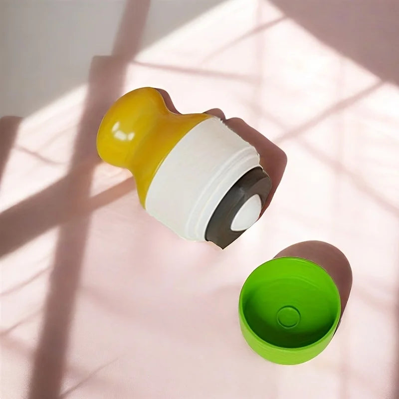 Refillable Sunscreen Dispenser & Roller Applicator - Twistup Container Leak-Proof Dual Compartment Design for Travel Daily Use Main image