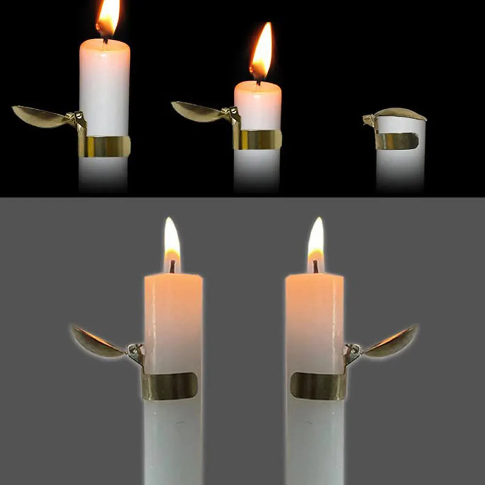Automatic Candle Snuffer Fire Extinguisher Putting Out Candle Flame Safely Wick Flame Extinguishing Clip for Home Indoor Outdoor Secondary image