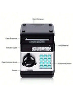 Smart piggy bank, cash and coins can be used as ATM bank electronic coins, bank gifts, creative password unlocking, automatic mo