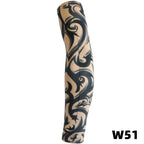 1 tattoo covered sleeve, flower arm sleeve, tattoo for men and women, summer outdoor cycling, driving, sun protection, arm sleev