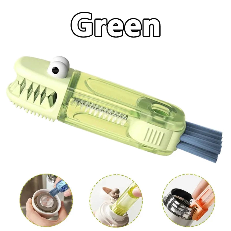 2/1pcs 3 In 1 Multifunctional Cleaning Brush Bottle Cup Lid Detail Brush Straw Cleaner Tools Household Kitchen Cleaning Tools