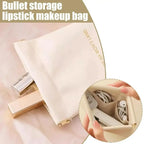 Bullet Storage Bag with Automatic Closure, Wired Headphone Storage Bag, PU Coin Purse, Mini Portable Lipstick and Makeup Bag