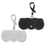 2Pcs PU Leather Sunglasses Bag Pouch Slim Portable Soft Glasses Case Holder With Button Clip Wrist Strap Eyewear Bags