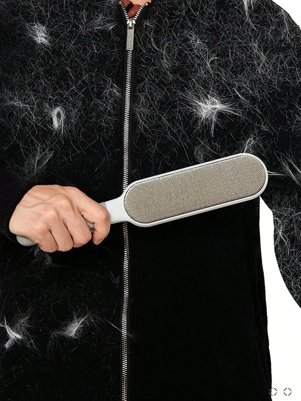 Hair Remover No-Rinse Double-Sided Brush Reusable Self-Cleaning Base,Manual hair cleaning For Furniture, Clothes And Carpets