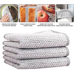 5pcs Wire Wipes Kitchen Cleaning Cloths Reusable
