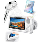 Waterproof Bluetooth Speaker Phone Case Holder 360° Rotation Bathroom Fog-proof Mobile Phone Box Audio Bath TV Stand