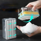 Roller Soap Mover Cylindrical Bathroom Soap Tray Rack Soap Box Plastic Storage Container with Drainage Bathroom Accessories Soap