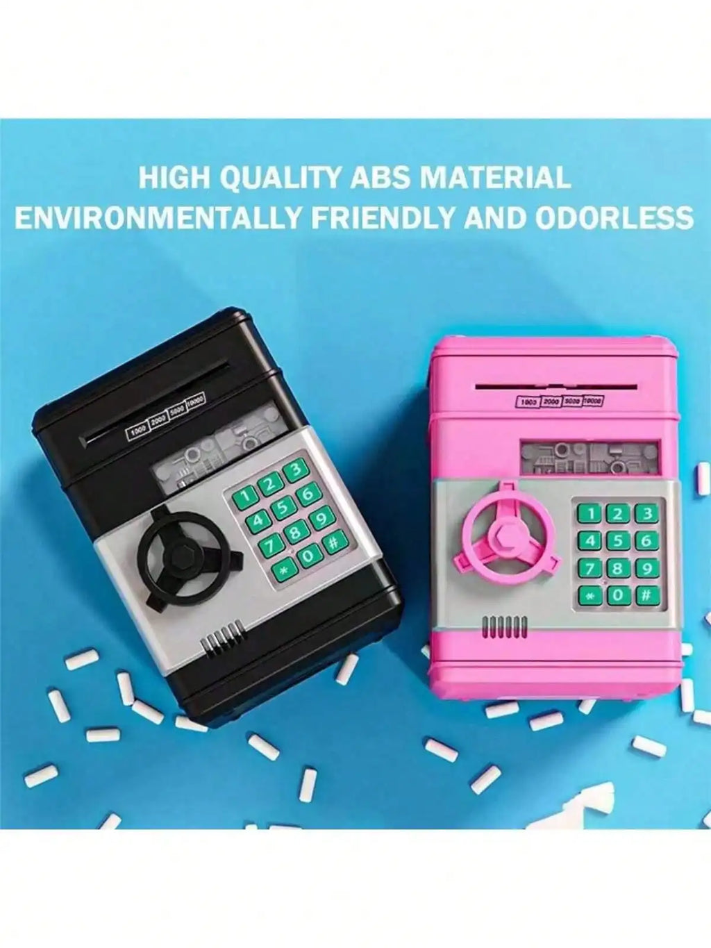 Smart piggy bank, cash and coins can be used as ATM bank electronic coins, bank gifts, creative password unlocking, automatic mo