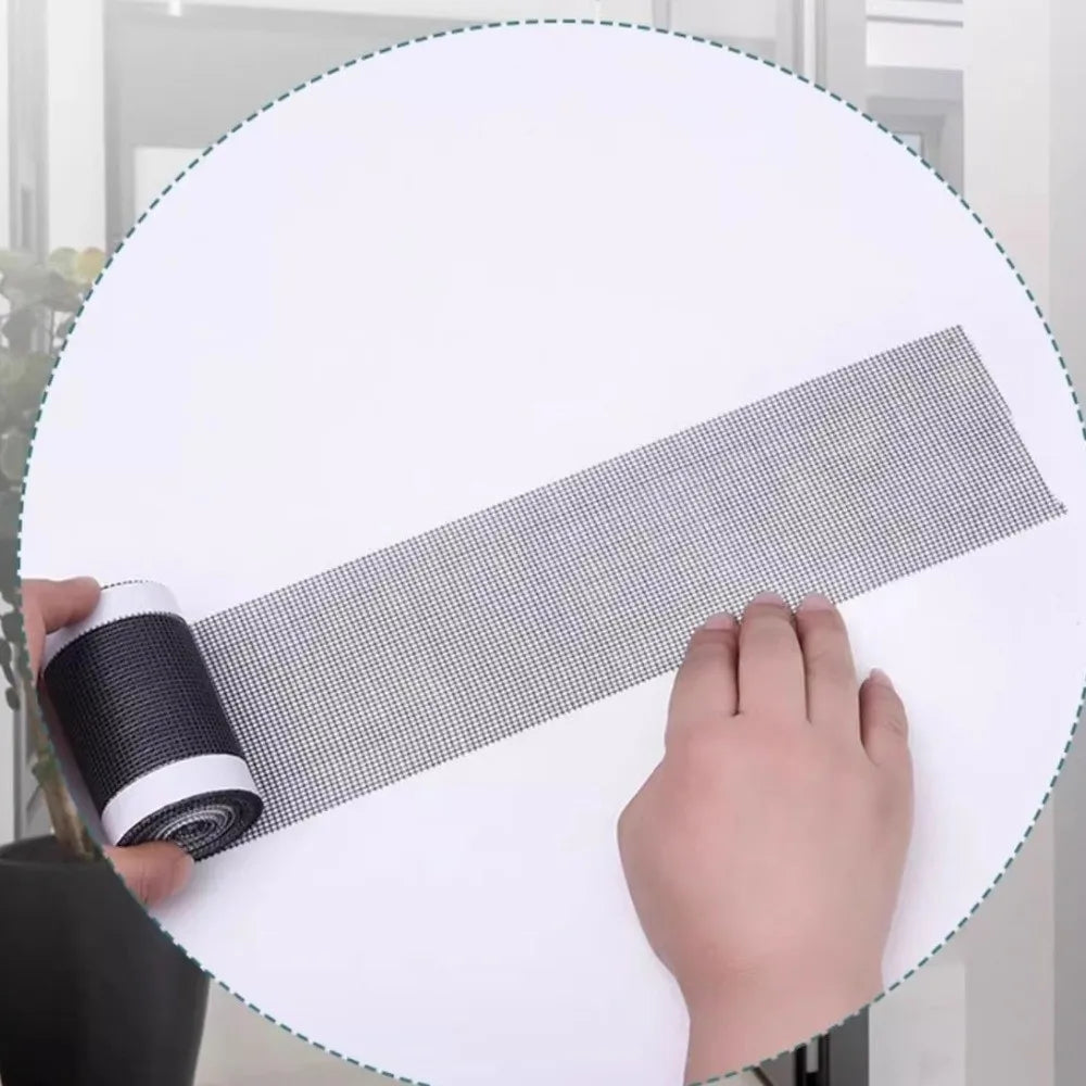 Waterproof Window Screen Repair Tape Insect Proof Strong Adsorption Force Anti-mosquito Mesh Free-form Cutting Self-Adhesive