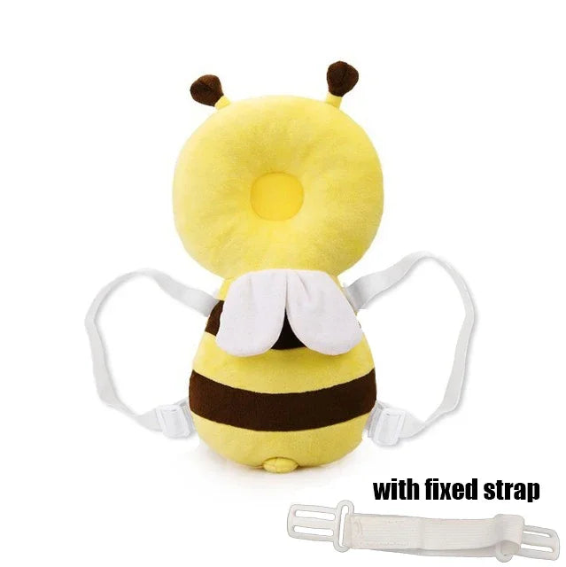 Baby Head Back Protector Pillow, Toddler Learn Walk Safety Pad, Prevent Fall Injury Protection, Cartoon Bee Kids Helmet