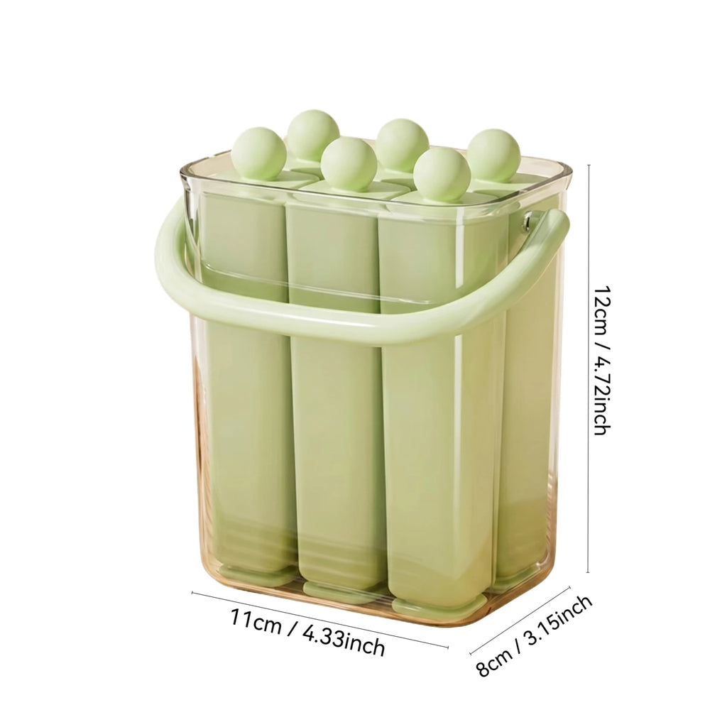 Ice Block Mold Maker Long Ice Tray with Lid Handle for DIY Popsicle Juice Jelly Homemade Frozen Treats Summer Kitchen Tools