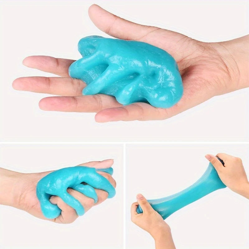 1pc Magic Gel Dust Remover, Car Interior Dust Remover - Clean Car Vents, Keyboards, And More With Ease - Perfect Car Cleaning Ac Secondary image