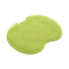 Scrubber Shower Massage Pad Silicone Shower Wall Mounted Back Massage Reusable Cleaning Brush Shower Feet Wash Mat Washer