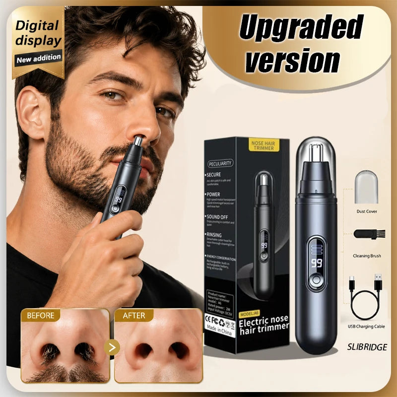 nose hair trimmer and ear for facial hair remover,nasal  hair cutter remover cleaning Washable,Portable pro