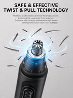 nose hair trimmer and ear for facial hair remover,nasal  hair cutter remover cleaning Washable,Portable pro