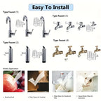 Tap Water 5-level Filter Washable And Replaceable Filter Element Kitchen Faucet Household Durable Water Purifier