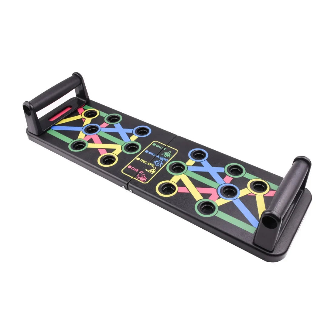 Portable Multifunctional Push-up Board Set With Handles Foldable Fitness Equipment For Chest Abdomen Arms And Back Training