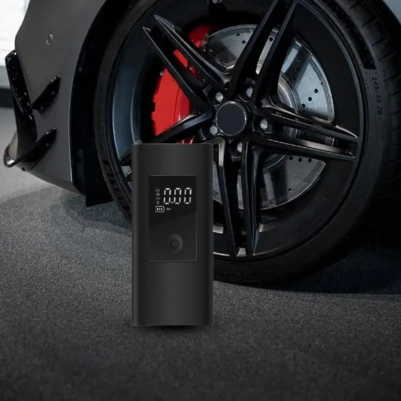 Car Tire Inflator Wireless Rechargeable Tire Inflator Portable Air Compressor With 3 Nozzles Digital Display Motorcycle Air Pump
