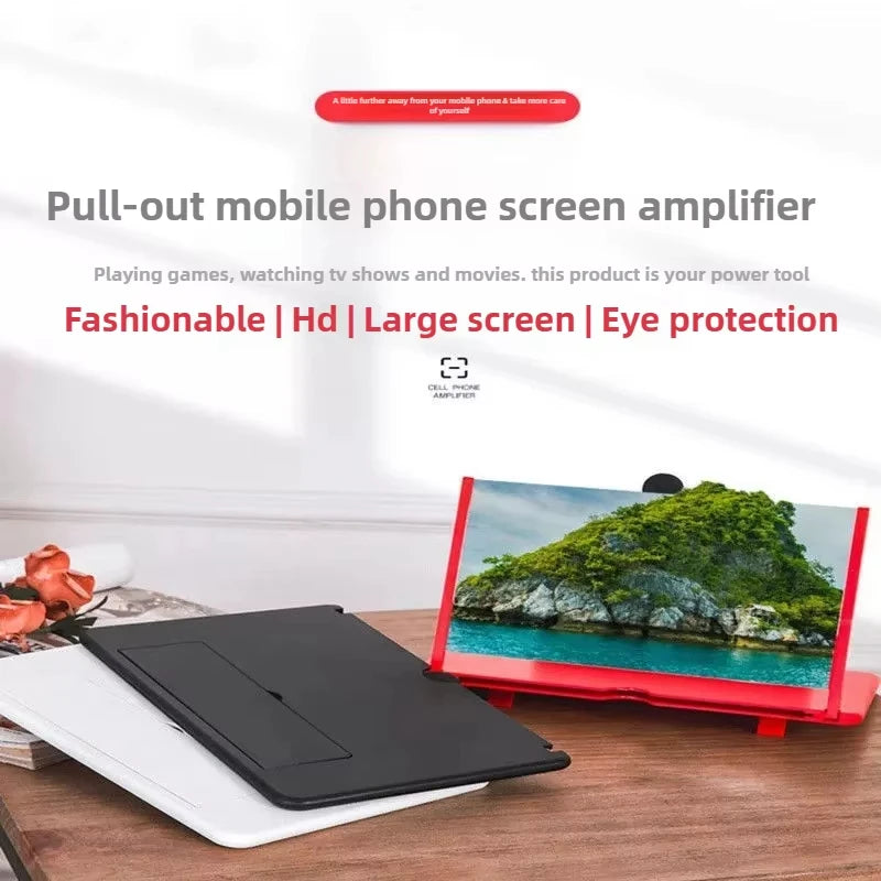 10/12 inch Multi Functional HD Amplifier Mobile Phone Screen Amplifier HD Screen Magnifying Glass Anti Blue Light Eye Protection Secondary image