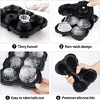 Diamond Rose Gun ETC. Shaped Ice Cube Mold Food Grade Silicone Square Ice Cube Maker Tray High Quality Mold For Bar Making Drink
