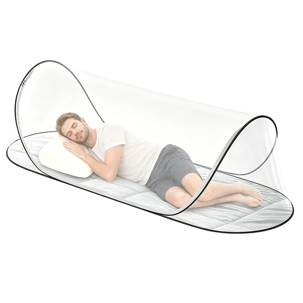 78x31x22in Portable Foldable Mesh Tent Soft Convenient Breathable Lightweight Mosquito Net Tent for Bed Camping Travel Patio