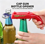 Creative Gun-Shaped Bottle Opener Multi-Functional Beer Bottle Cap Launcher ABS Home Utility Product
