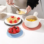 Table Mat Tool Multifunctional Kitchen Silicone Tableware Mat, Round Anti Slip Coffee Cup Coaster, Pot Holder