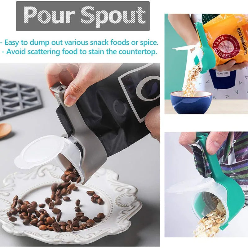 Snack Sealing Clip Plastic Fresh Keeping Sealer Clamp Food Saver Travel Kitchen Accessories Seal Food Storage Bag Clip