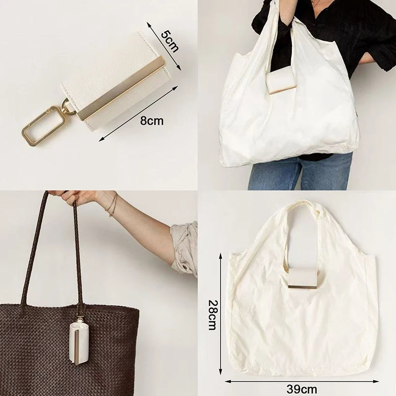 NEW Stylish Travel Keychain Storage Bag, Large Capacity Eco-friendly Convenient Shopping Bag, Pendant Accessory Bag