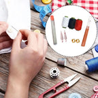 34PCS Sewing Tool Set Needles Thread Hand Repair Tools Multi-Purpose Needle and Thread Kit Household DIY Apparel Sewing Supplies