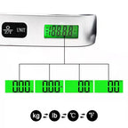 Portable Scale Digital LCD Display 110lb/50kg Electronic Luggage Hanging Suitcase Travel Weighs Baggage Bag Weight Balance Tools