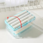 Roller Soap Mover Cylindrical Bathroom Soap Tray Rack Soap Box Plastic Storage Container with Drainage Bathroom Accessories Soap