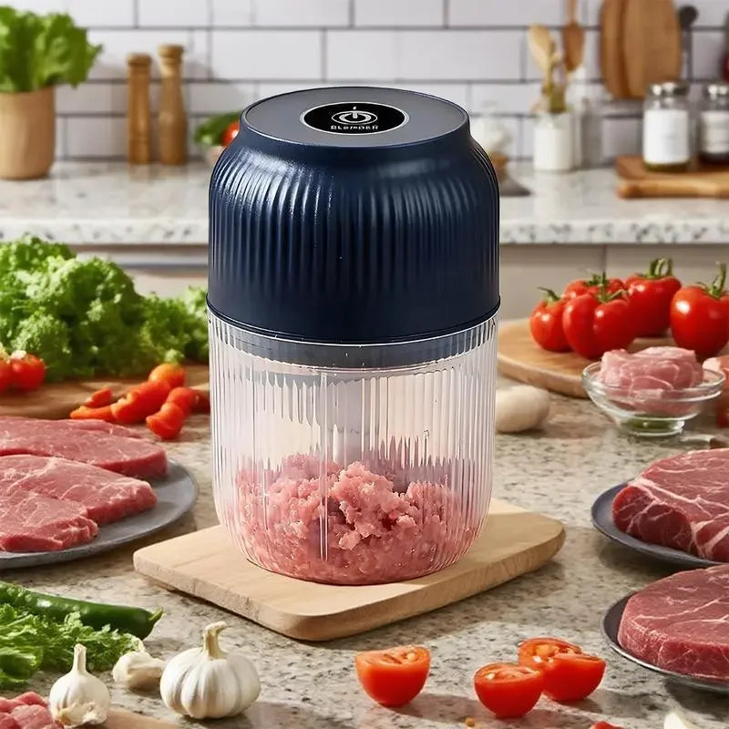 Electric Garlic Choppers Vegetable Mashers Press 300ml Vegetable Choppers Mashers Machine Garlic Crusher Food Chopping Main image