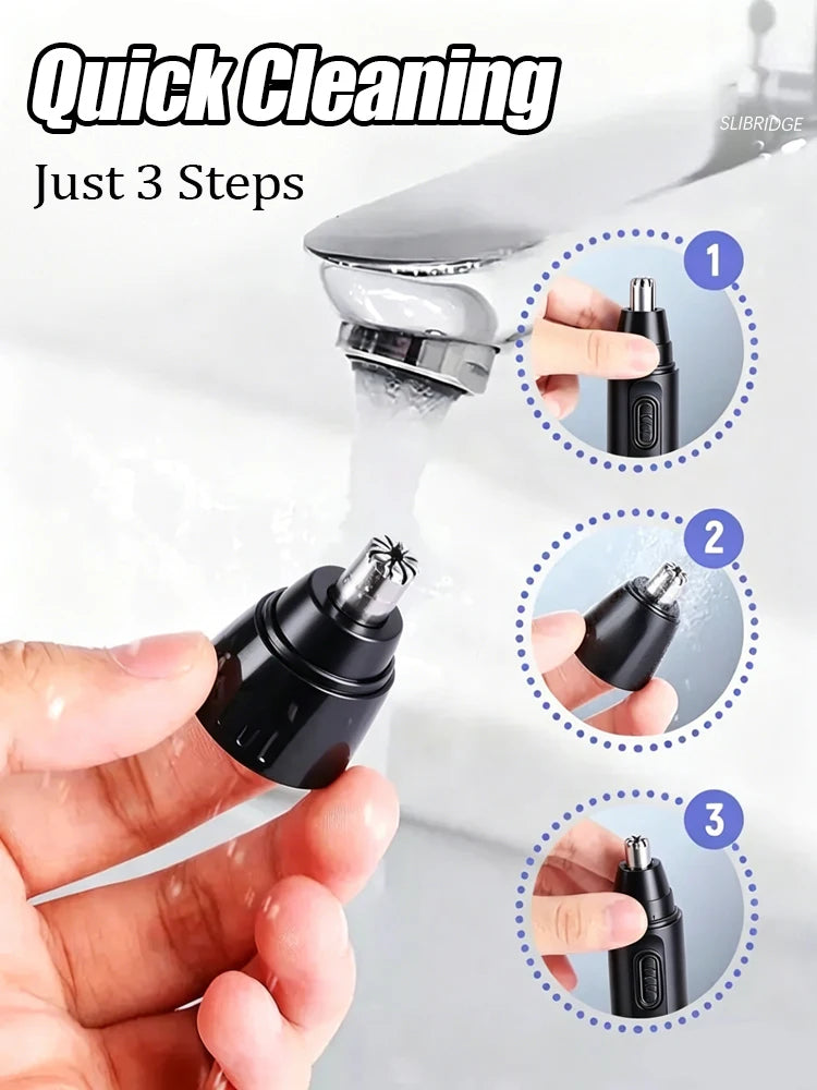 nose hair trimmer and ear for facial hair remover,nasal  hair cutter remover cleaning Washable,Portable pro