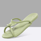 2026Summer Women Folding Slippers Adults Portable Trip Travel Sandals Couples Indoor Soft Slides Men Beach Non-slip EVA Shoes