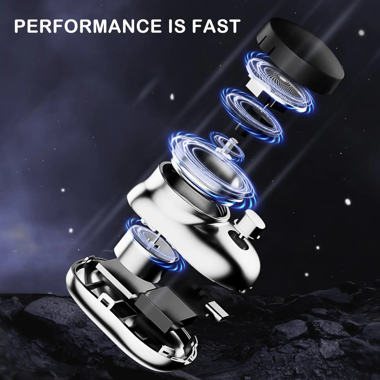Portable Electric Shaver IPX7 Waterproof Wet Dry Double Use Mini Type-c Fast Charging Pocket Razor Beard Trimmer Shaving Machine Secondary image