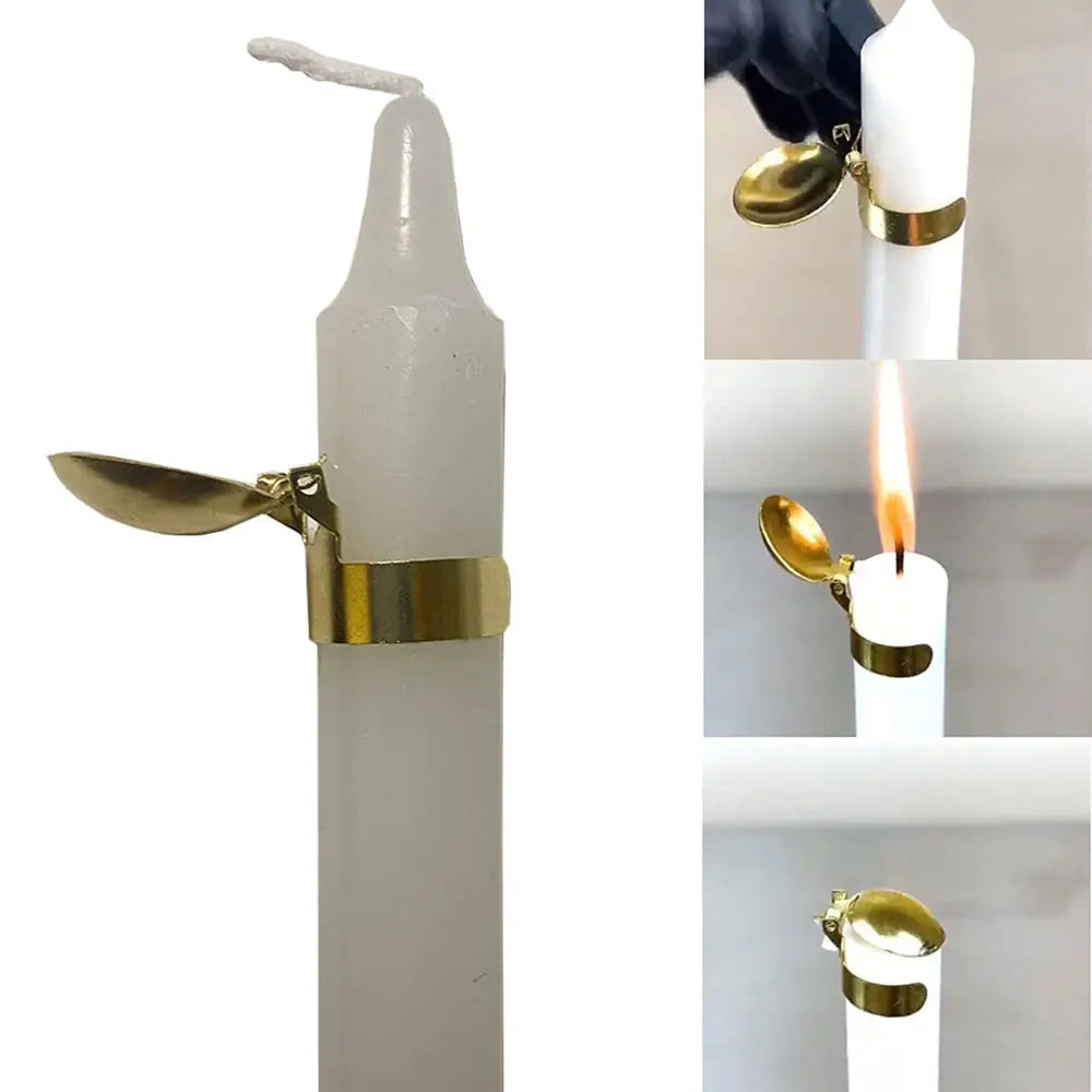 Automatic Candle Snuffer Fire Extinguisher Putting Out Candle Flame Safely Wick Flame Extinguishing Clip for Home Indoor Outdoor